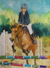 4953 L'Obsacle aquarelle sur Canson 300g 30 X 40