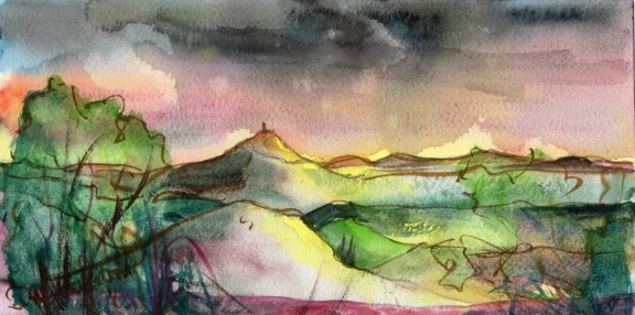 3681 La chaîne du Puy-de-Dôme 14,4 X 28 - Copie